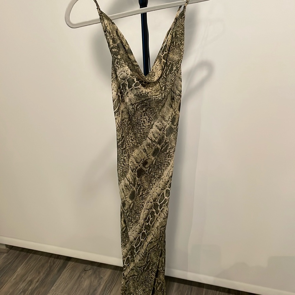Snake skinned swimsuit cover up